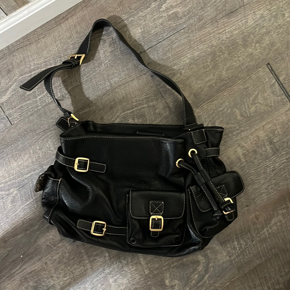MAXX NY black, leather handbag